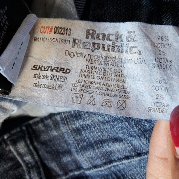 Rock & Republic Faded Whiskered Skynard Jeans 28 - Picture 7 of 7